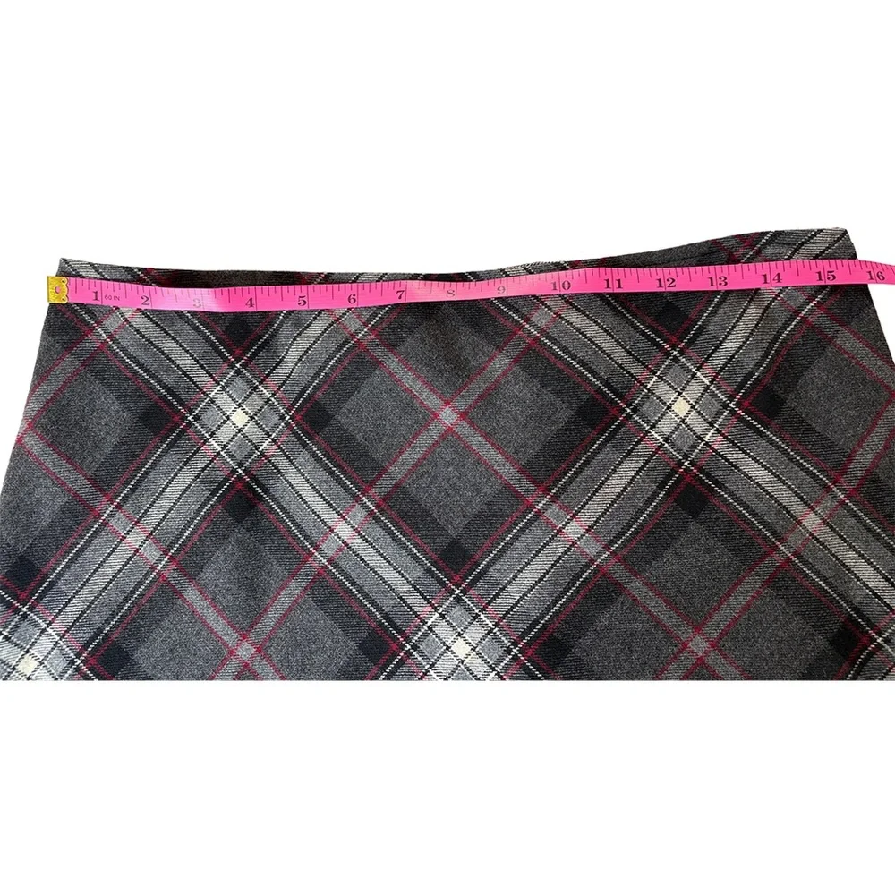 Jones New York Sport Plaid Wool Maxi Skirt | Classic Tartan | Size 12 - Picture 4 of 8